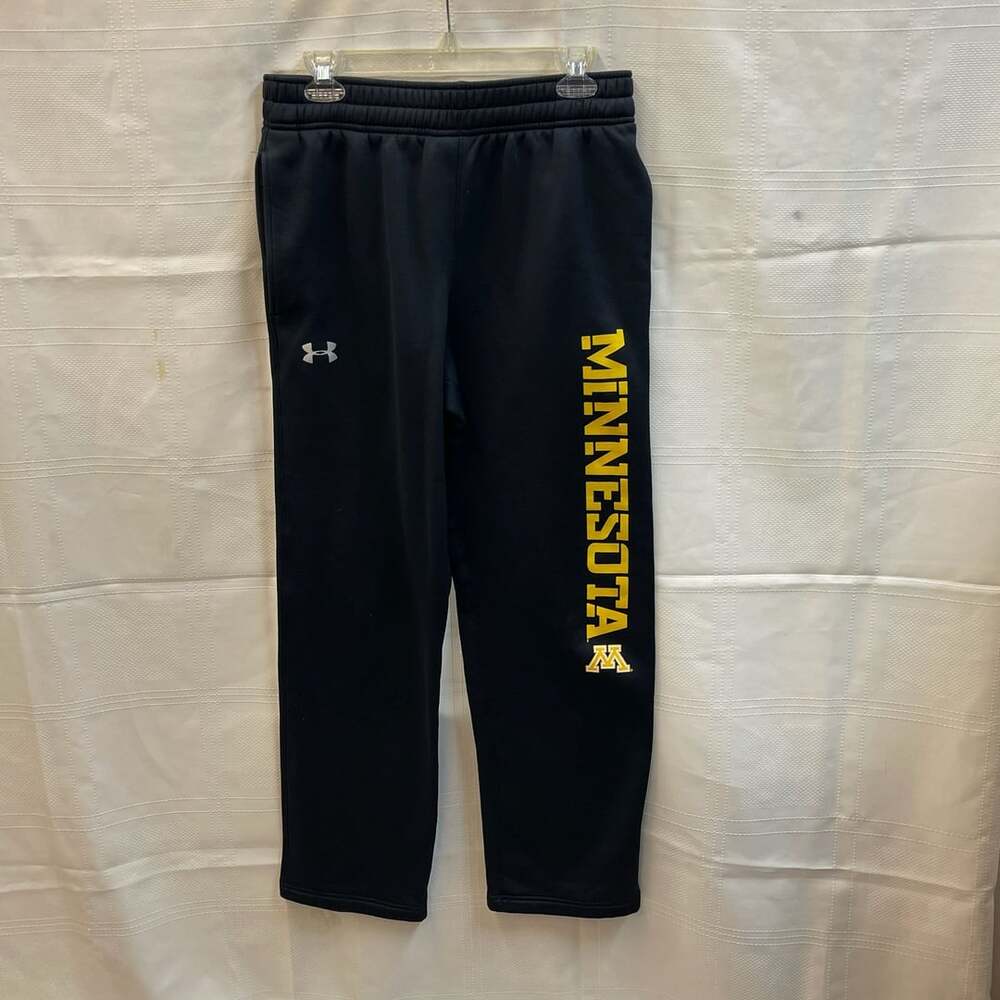 Under Armour Minnesota ColdGear Sweatpants Size M Black Golden Gophers Universit